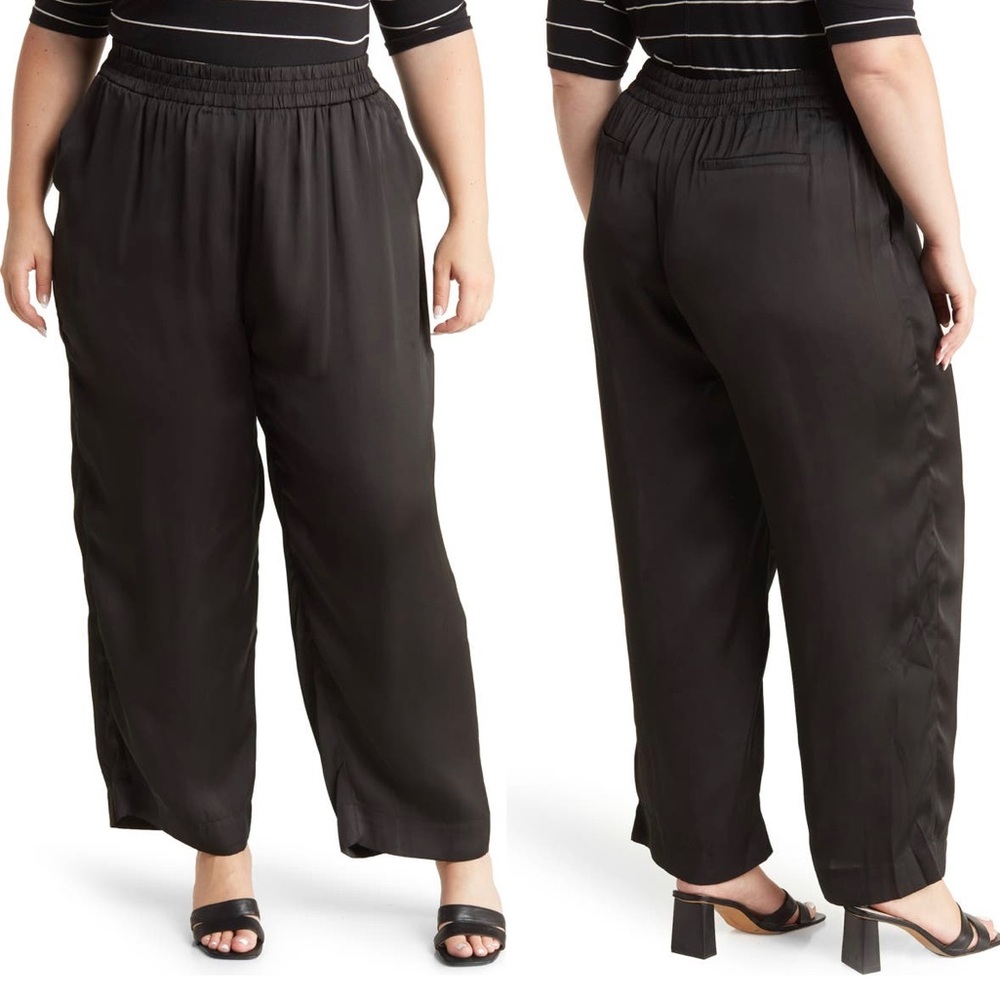 NWOT DR2 Satin Pull Up Trousers